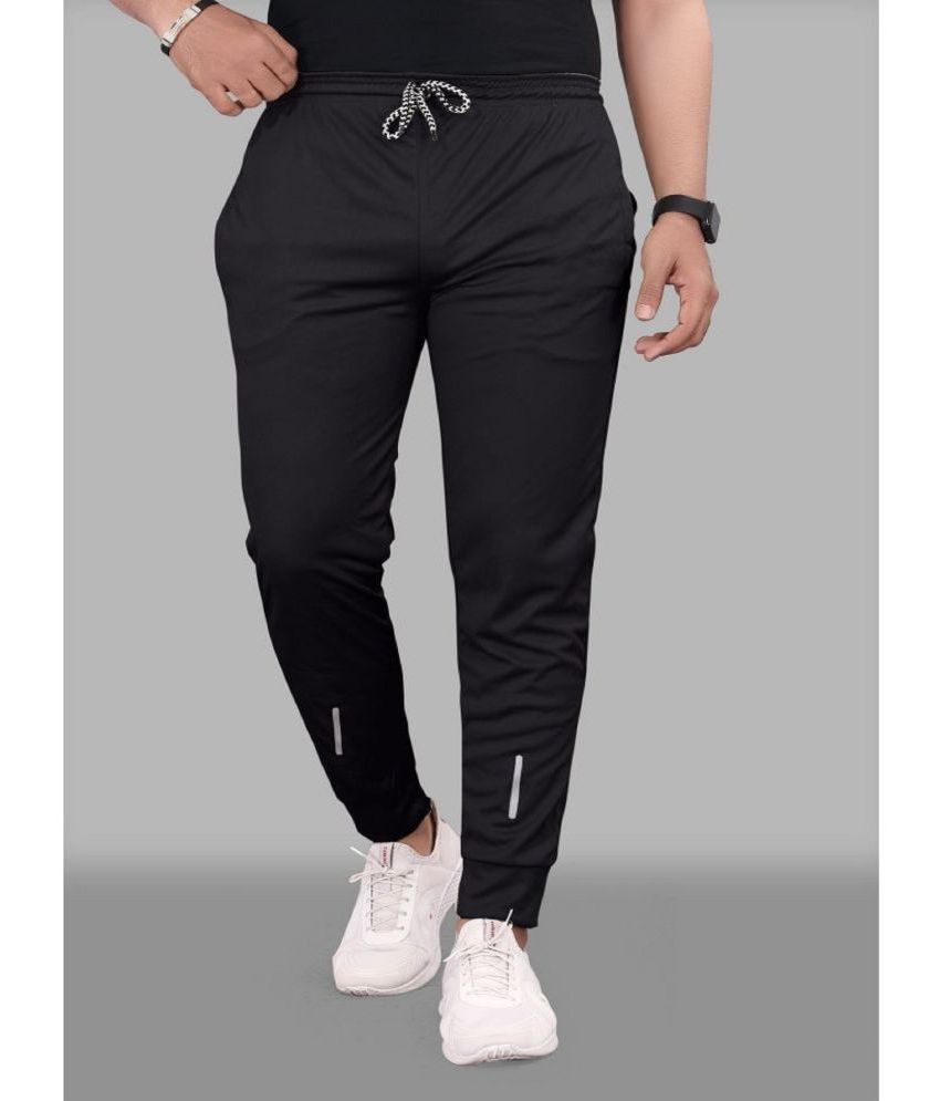     			Leavess - Black Polyester Men's Joggers ( Pack of 1 )
