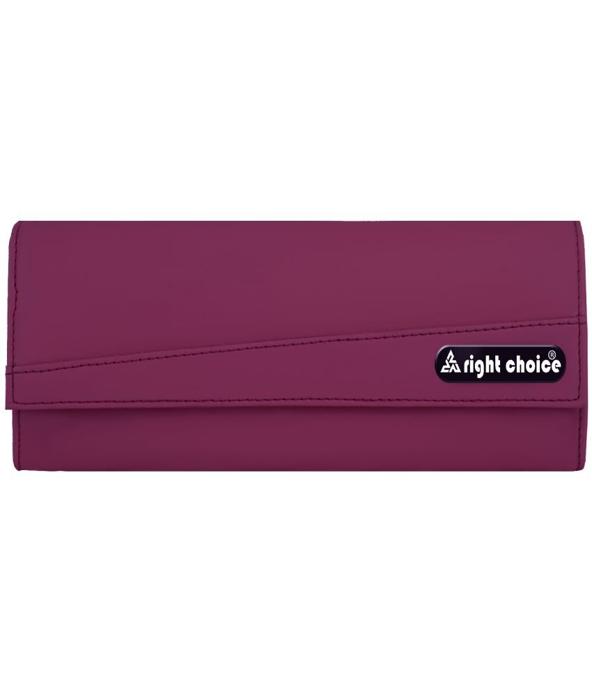     			Right Choice - Maroon Faux Leather Purse