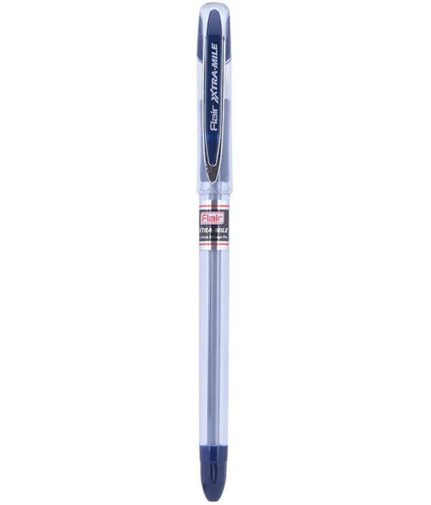     			FLAIR Xtra Mile Ball Pen Box Pack | 0.7 mm Tip Size | Silky Low Viscosity Writing Experience With Comfortable Grip | Sturdy Refillable Ball Pen With Smooth Ink Flow System | Blue Ink, Pack of 30 Pens