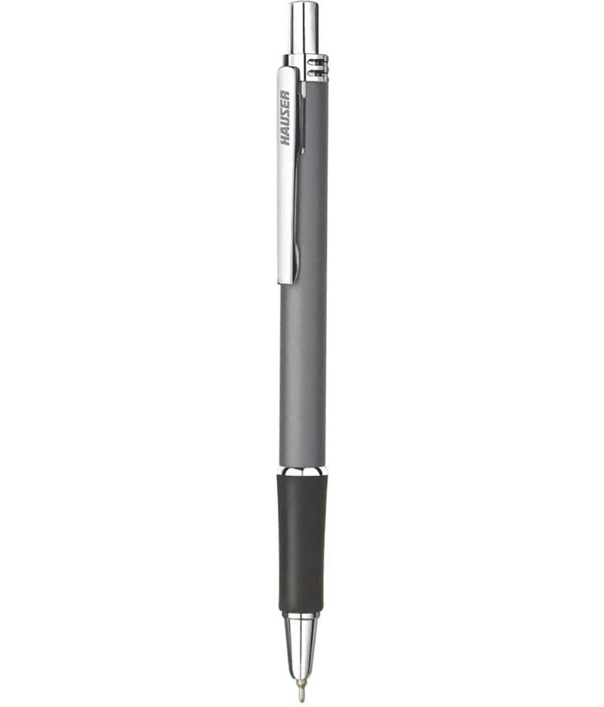     			HAUSER Vesta Retractable Ball Pen Box Pack | 0.7 mm | Comfortable Grip Ball Pen (Pack of 4, Blue)