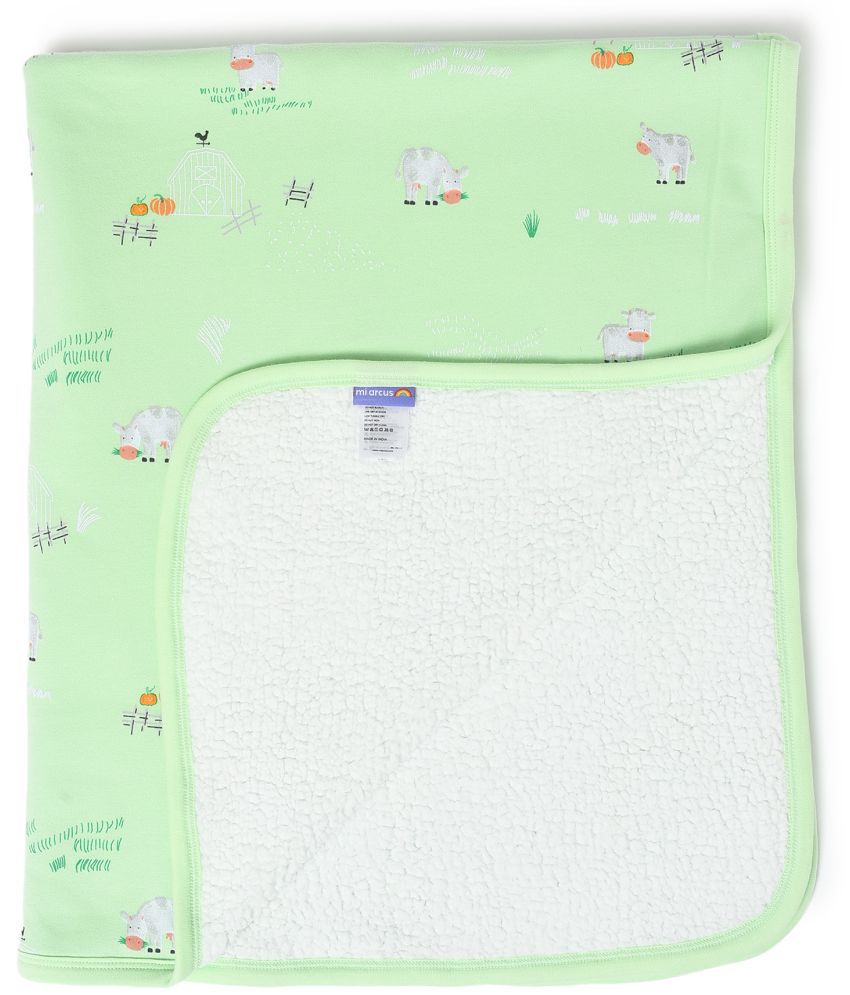     			Mi Arcus - Green Cotton Baby Blanket ( Pack of 1 )