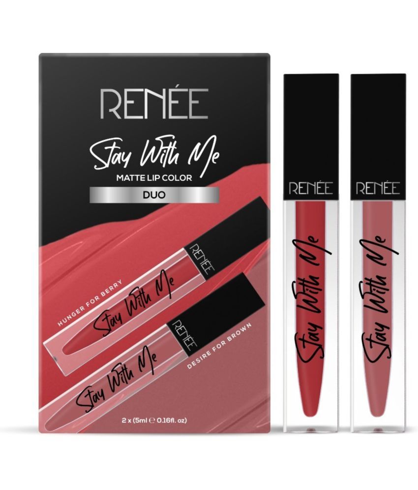     			RENEE Stay With Me Duo Desire For Brown & Hunger For Berry, Water & Smudge Proof, 5ml each