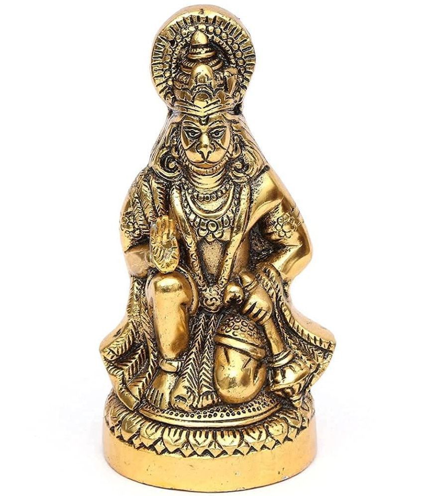     			TISYAA - Brass Lord Hanuman Idol ( 14 cm )