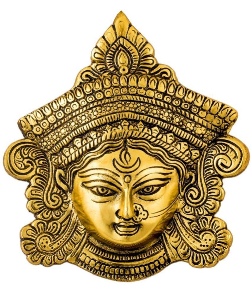    			VARKAUS - Brass Goddess Durga Idol ( 16 cm )