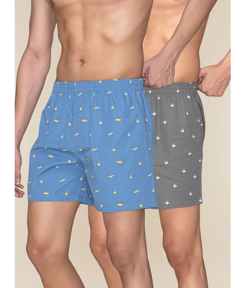     			XYXX Pack of 2 Cotton Boxers For Men's ( Multi )