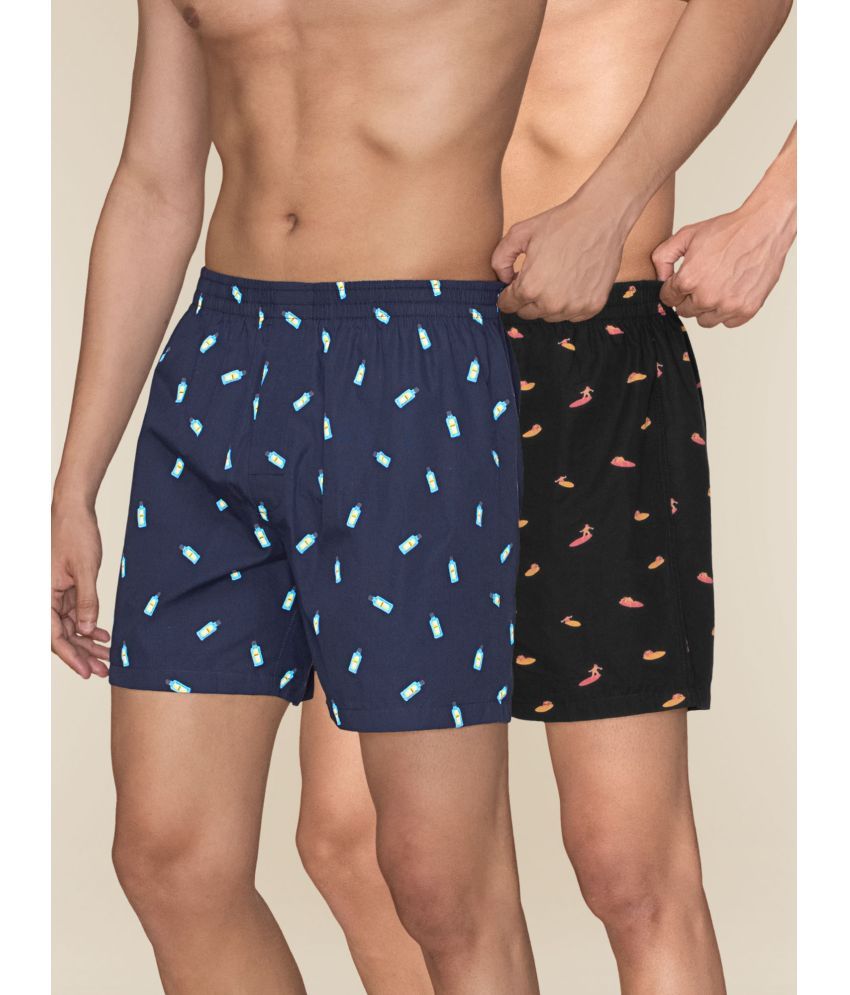     			XYXX Pack of 2 Cotton Boxers For Men's ( Multi )