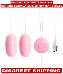 DOUBLE VIBRATING EGG FOR ANAL AND VAGINA USB POWER 12 FREQUENCY VIBRATOR SEXY TOY LOW PRICE FOR WOMEN BY KAMAHOUSE