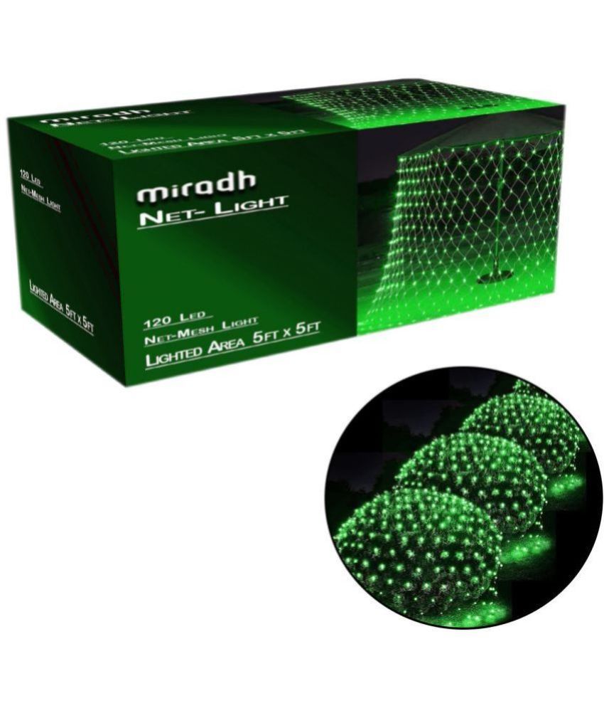     			MIRADH - Green Others Curtain String Light ( Pack of 1 )