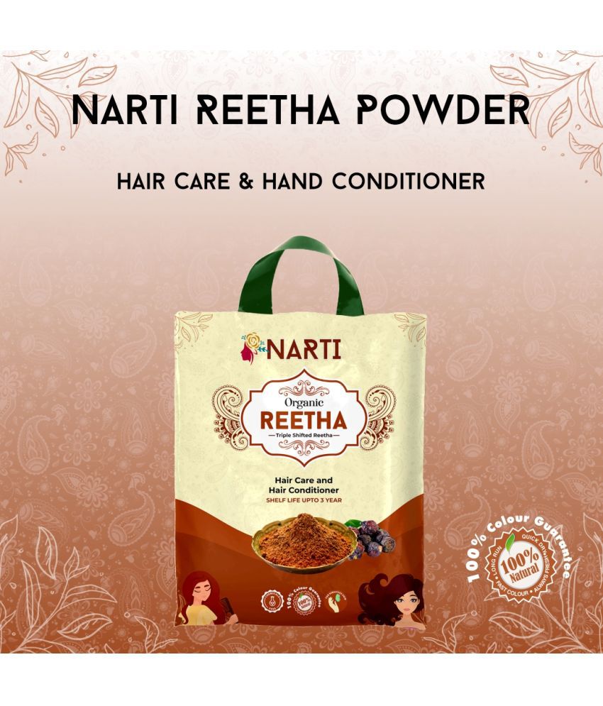    			Narti reetha powder hair care 1.5 KG Organic Henna 1 g Pack of 3