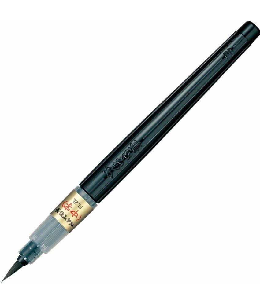     			Pentel Fude Brush Pen | Medium Tip | Ideal For Modern Calligraphy & Decorative Writing | Black, Pack Of 1 (XFL2L)