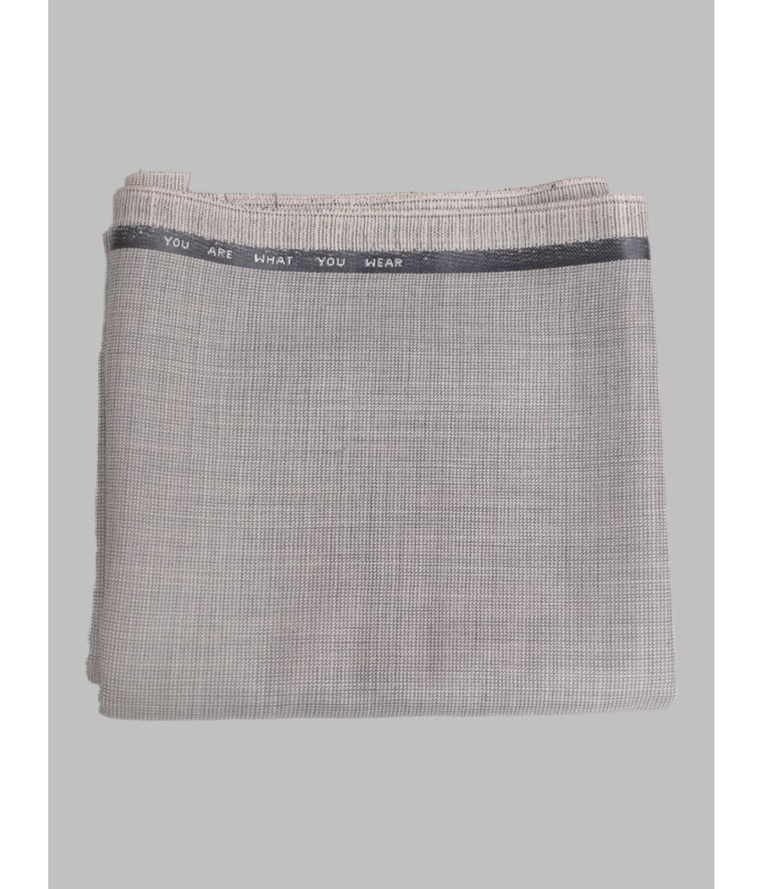     			Sangam - Grey Cotton Blend Men's Unstitched Pant Piece ( Pack of 1 )