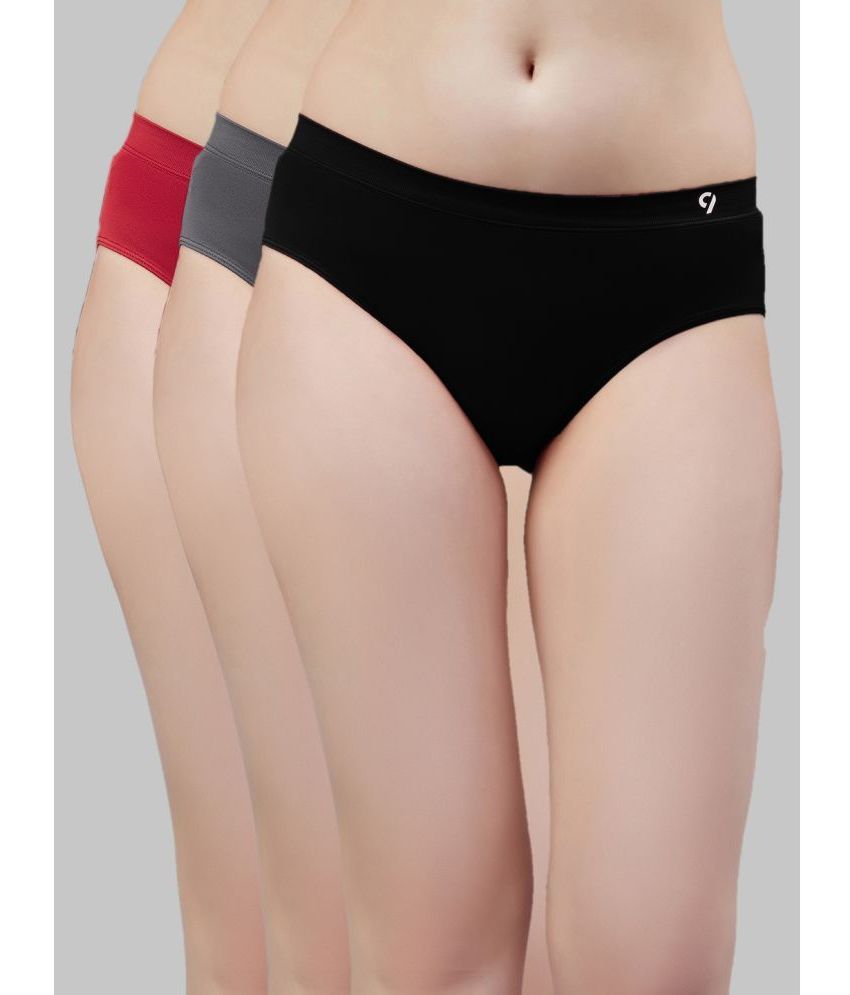     			C9 Airwear Pack of 3 Nylon Solid Women's Briefs ( Multicolor )