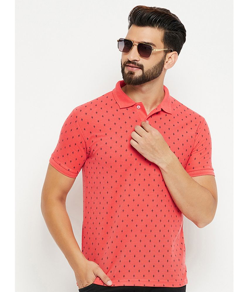     			GET GOLF - Coral Cotton Blend Regular Fit Men's Polo T Shirt ( Pack of 1 )