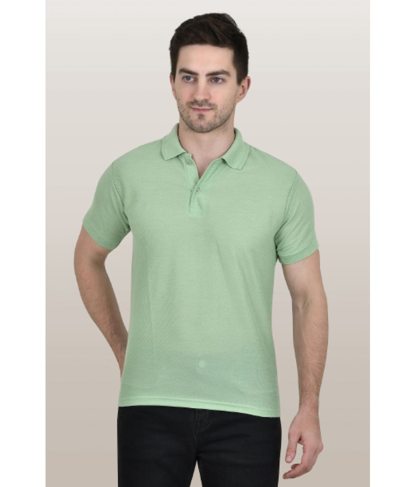     			Kwiclo - Mint Green Cotton Regular Fit Men's Polo T Shirt ( Pack of 1 )