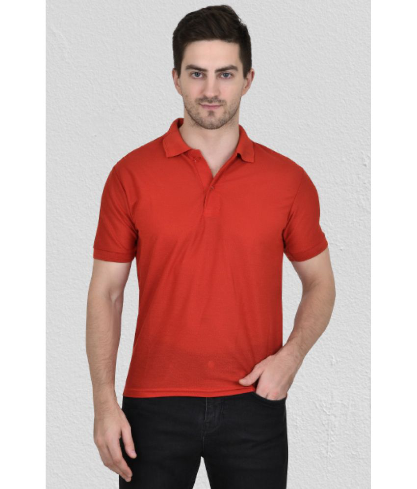     			Kwiclo - Red Cotton Regular Fit Men's Polo T Shirt ( Pack of 1 )