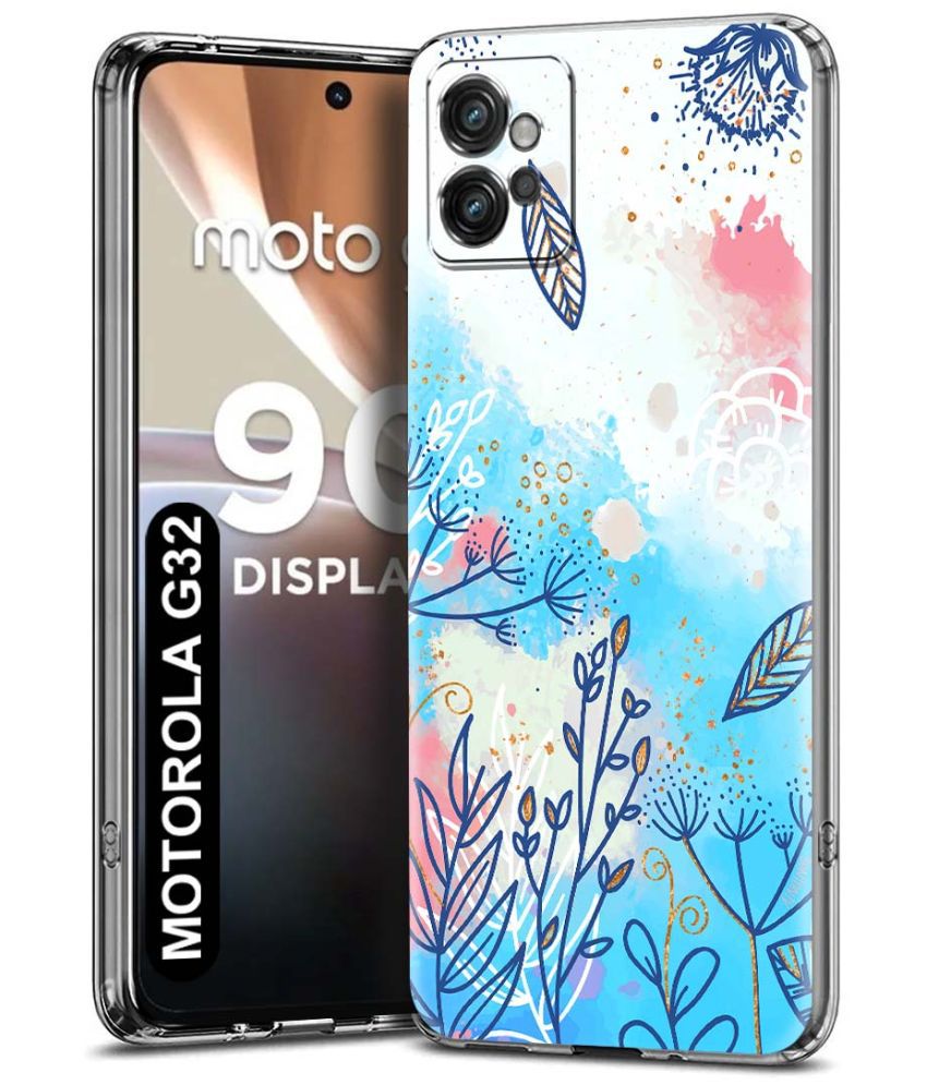     			NBOX - Multicolor Printed Back Cover Silicon Compatible For Motorola G32 ( Pack of 1 )