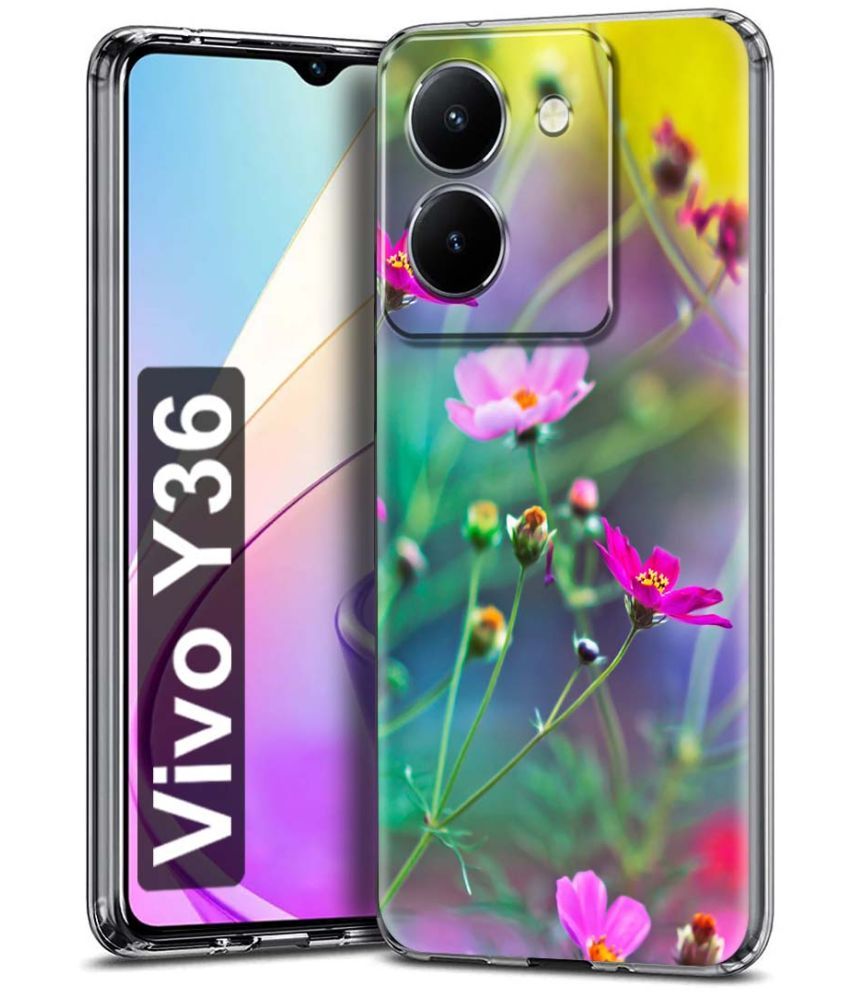     			NBOX - Multicolor Printed Back Cover Silicon Compatible For Vivo Y36 ( Pack of 1 )