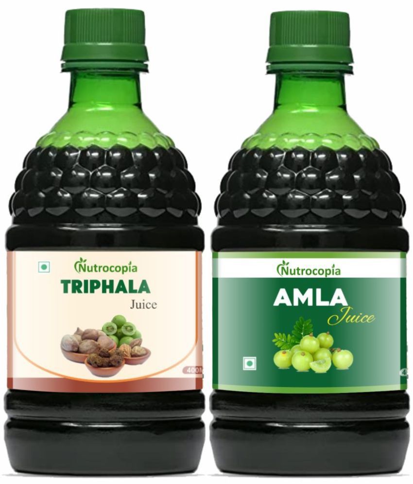     			NUTROCOPIA Triphala Juice & Amla Juice To Boost Immunity Pack of 2 of 400 ML(800 ML)