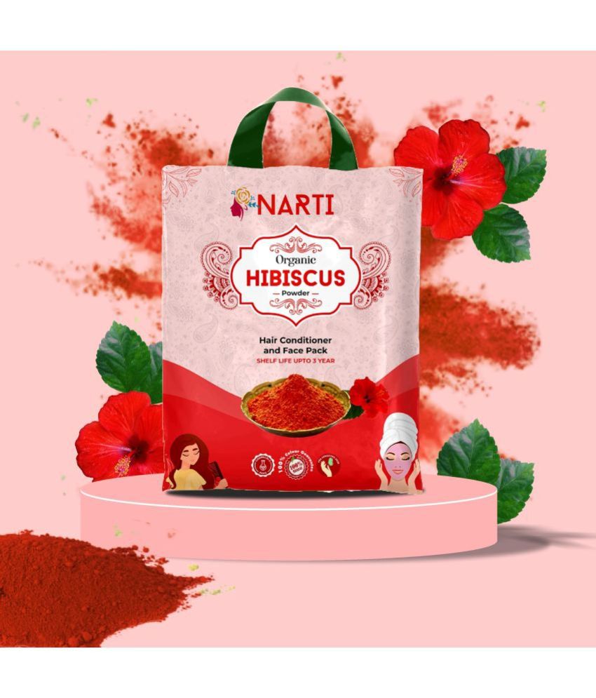     			Narti hibiscus powder face wash 1.5 KG Organic Henna 1 g Pack of 3