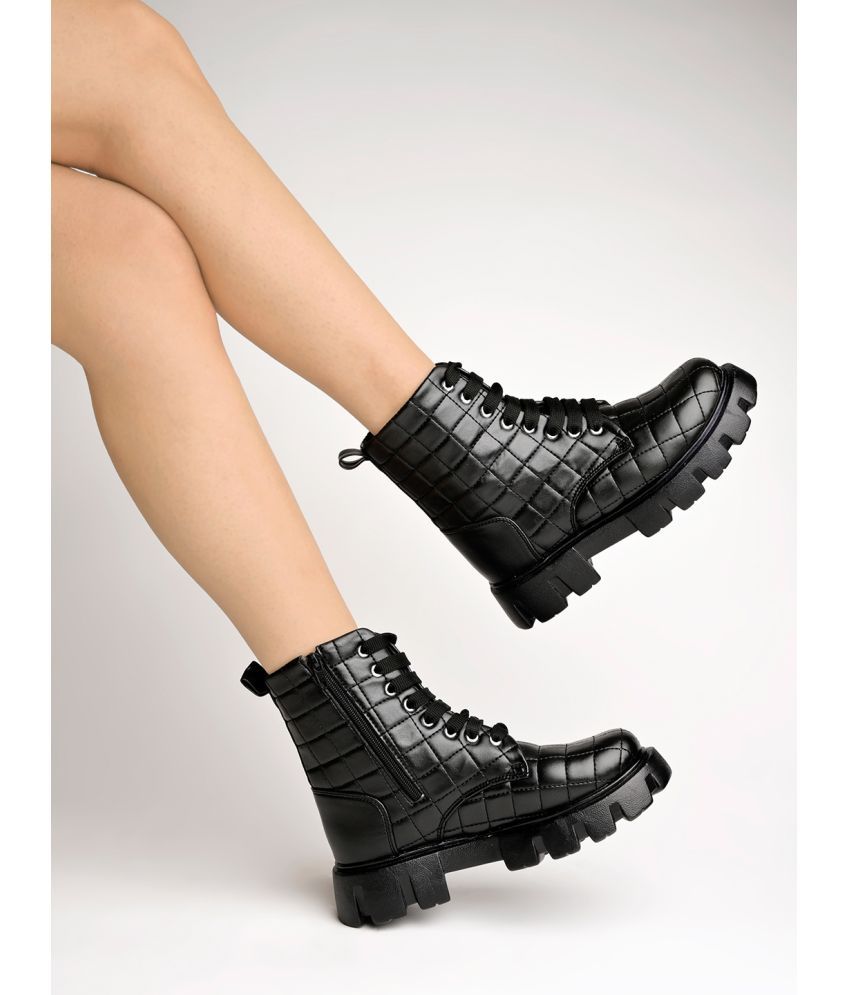     			Shoetopia - Black Women's Ankle Length Boots