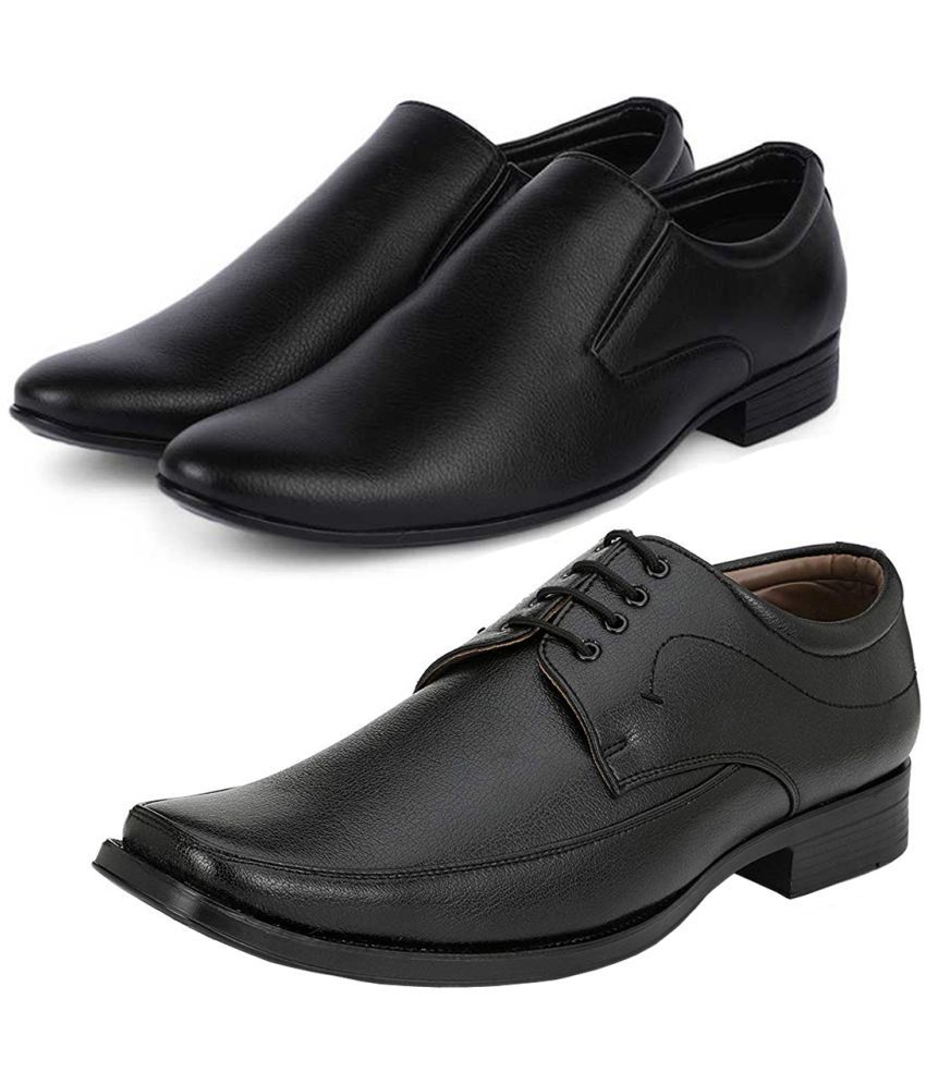     			vitoria - Black Men's Slip On Formal Shoes