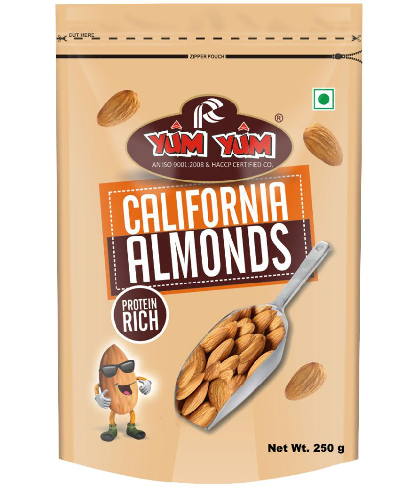     			YUM YUM 250g Premium Californian Almonds Badam Giri Dry Fruits
