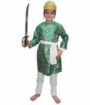 Kaku Fancy Dresses National Hero Shivaji Costume For Boys | Republic Day Independence Day, Maharashtra Day Chatrapati Shivaji Fancy Dress For Kids - 5-6 Years, Green