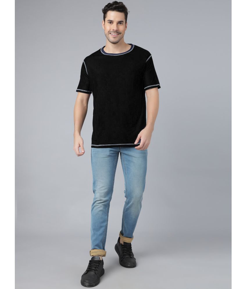     			Crastic Pack of 1 Polyester Regular Fit Men's T-Shirt ( Black )