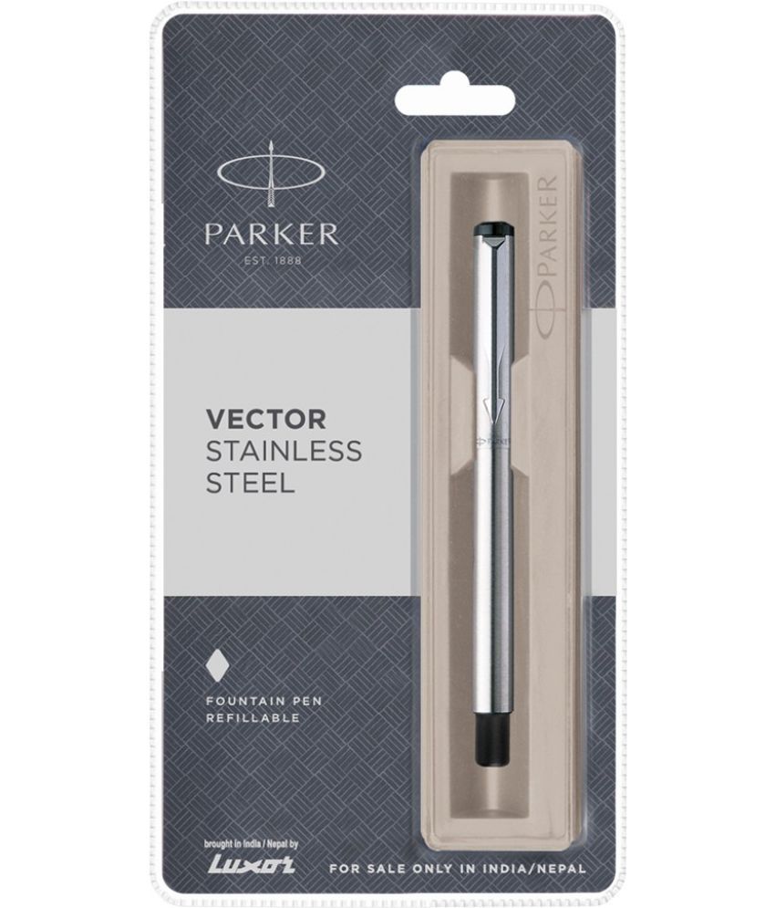     			Parker Vector CT Fountain Pen, Stainless Steel