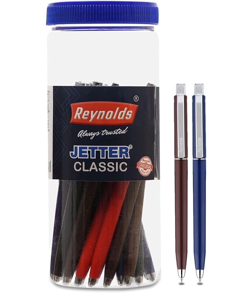     			Reynolds JETTER CLASSIC BLUE 20 CT, JAR| Smooth Ball Pens | Long-lasting ball pens | Professional Ball pens with superior writing experience| Ball Pens for swift writing | 0.7mm Tip Size