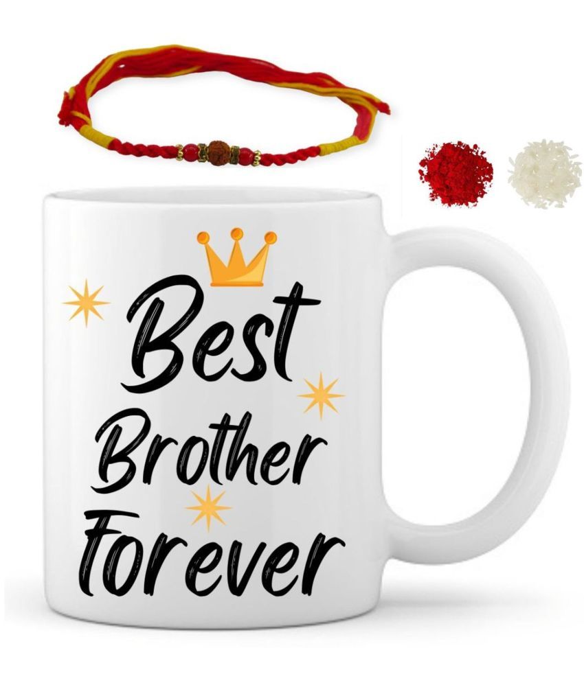     			THRIFTKART Bhai Rakhi Multicolour BHAI RAKHI WITH MUG Pack of 1