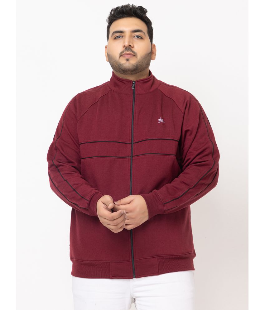     			YHA - Maroon Fleece Regular Fit Men's Casual Jacket ( Pack of 1 )