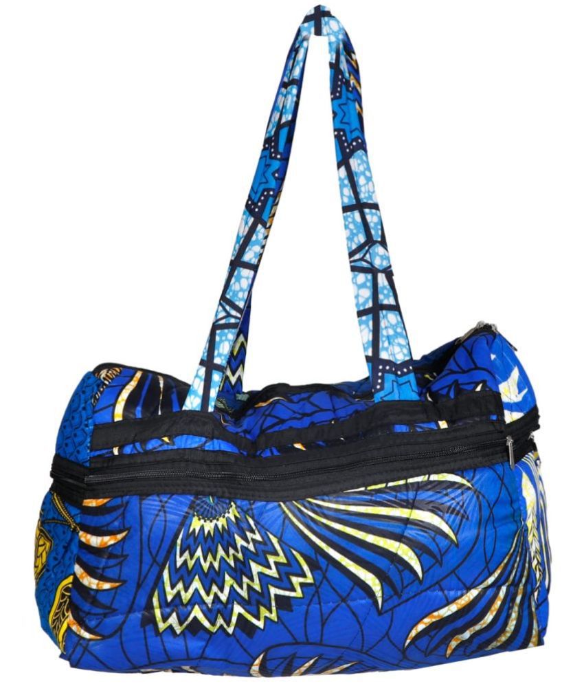     			ZNS ROYAL - Blue Cotton Shoulder Bag