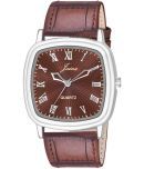 Jainx - Brown Leather Analog Men's Watch