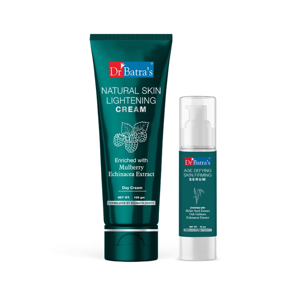     			Dr Batra's Age defying Skin firming Serum - 50 g and Natural Skin Lightening Cream - 100 gm (Pack of 2 For Men and Women)