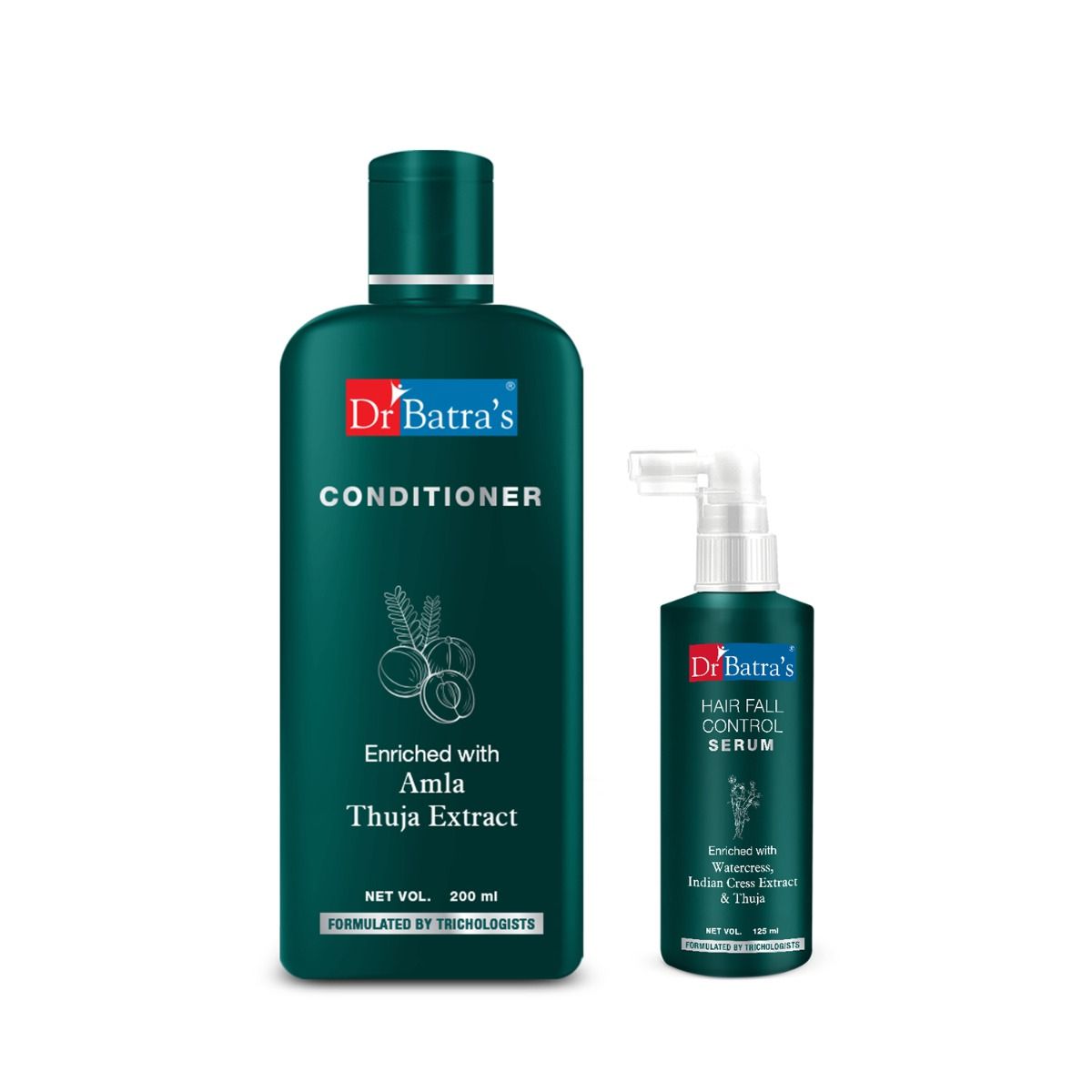     			Dr Batra's Hair Fall Control Serum-125 ml and Conditioner - 200 ml (Pack of 2)