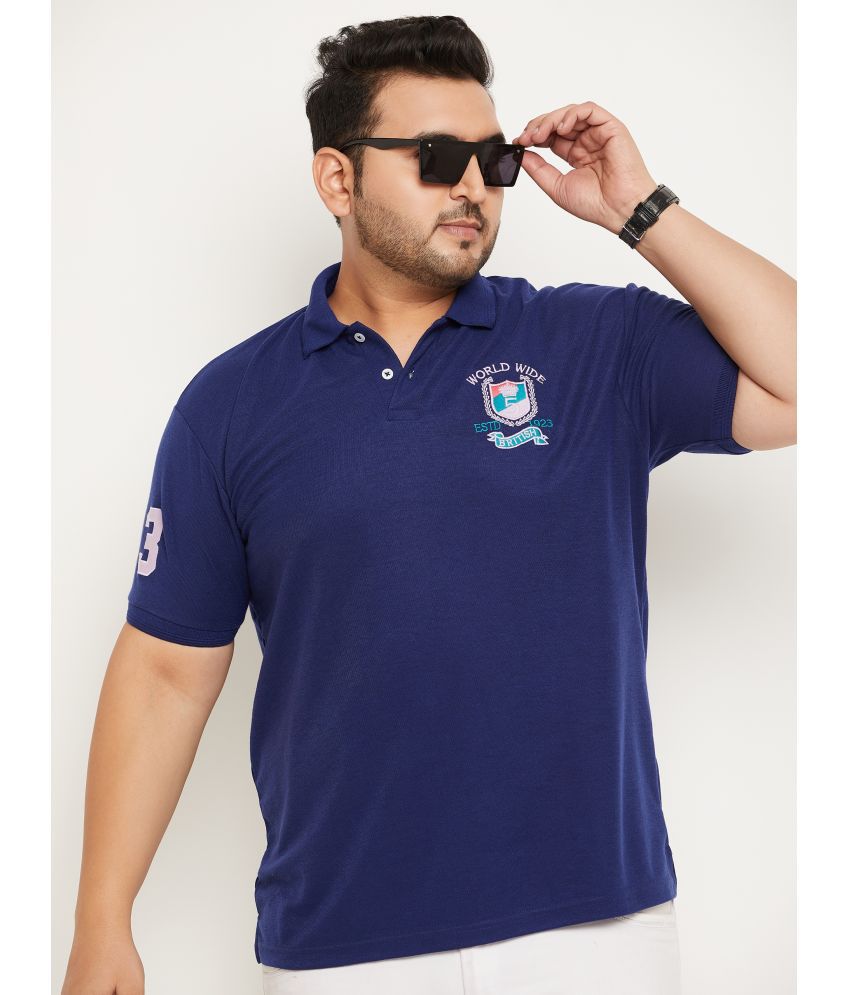    			GET GOLF - Blue Cotton Blend Regular Fit Men's Polo T Shirt ( Pack of 1 )