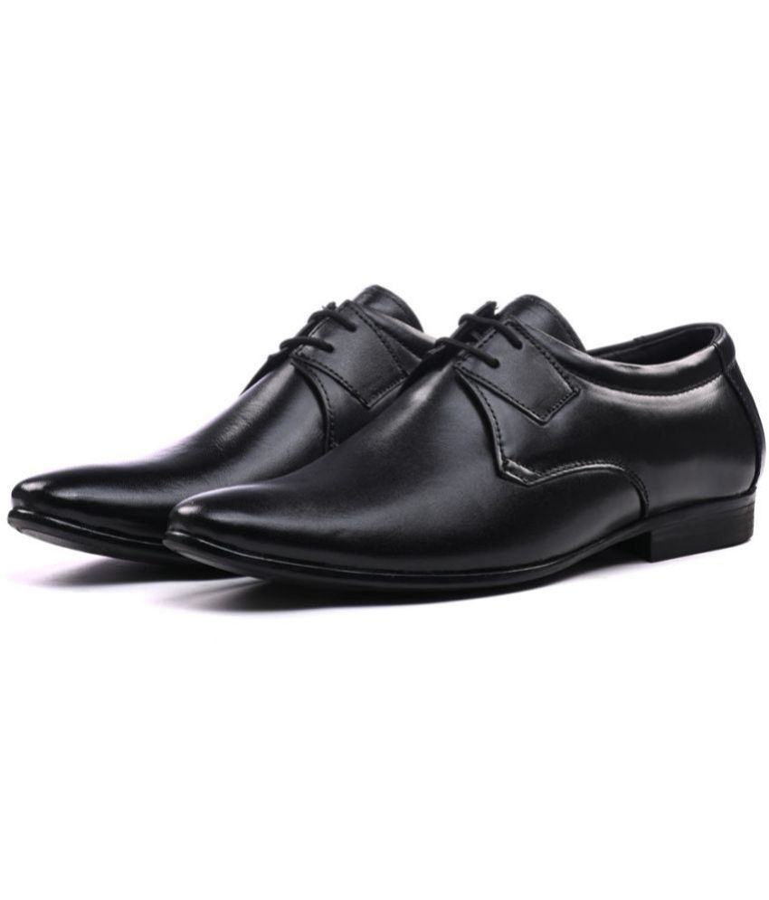     			ITALIAN ELEGANZA - Black Men's Derby Formal Shoes