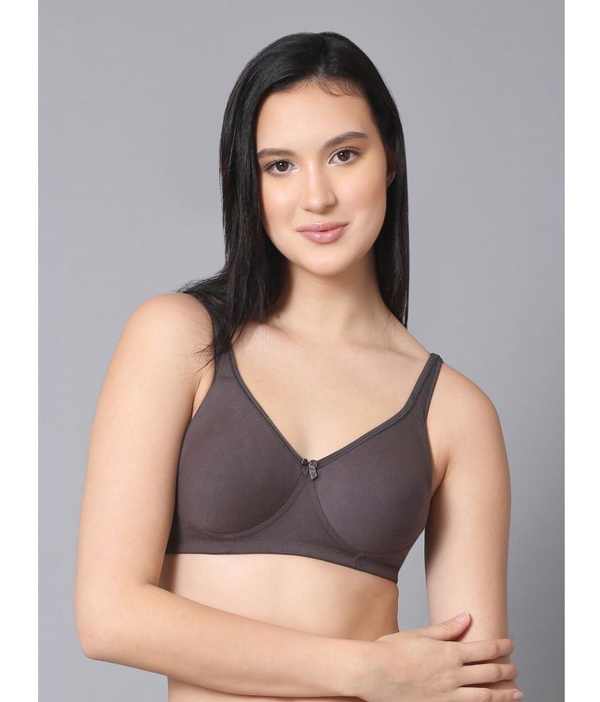     			NSALIZA - Dark Grey Polyester Non Padded Women's Everyday Bra ( Pack of 1 )