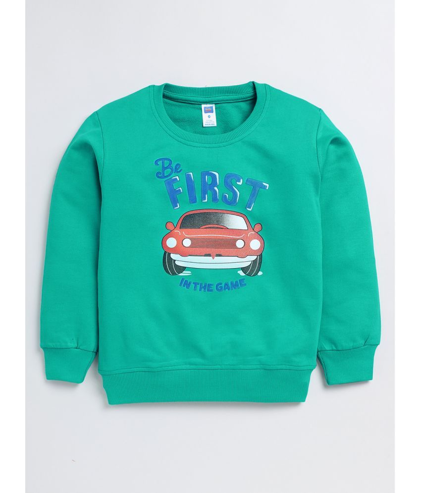     			Nottie planet - Green Cotton Boys Sweatshirt ( Pack of 1 )