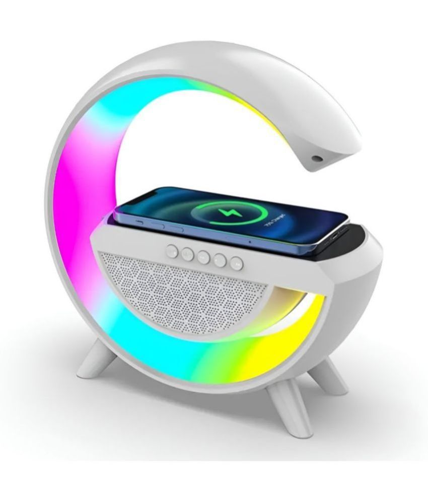     			VEhop Wireless Charger 5 W Bluetooth Speaker Bluetooth v5.0 with USB,SD card Slot,Aux Playback Time 7 hrs White