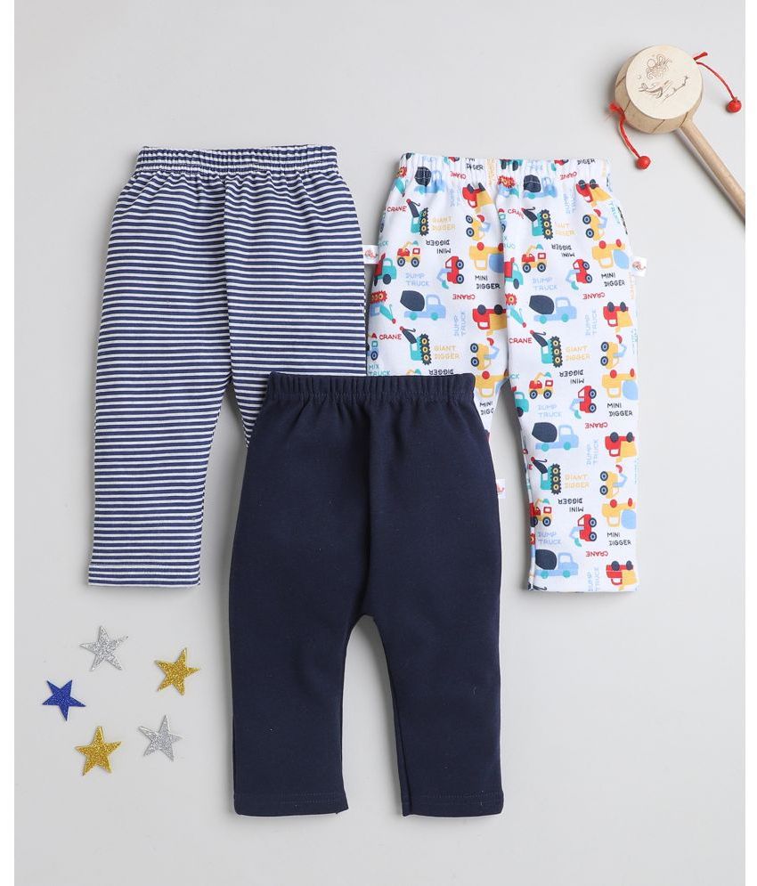    			BUMZEE - Navy Cotton Legging For Baby Boy ( Pack of 3 )