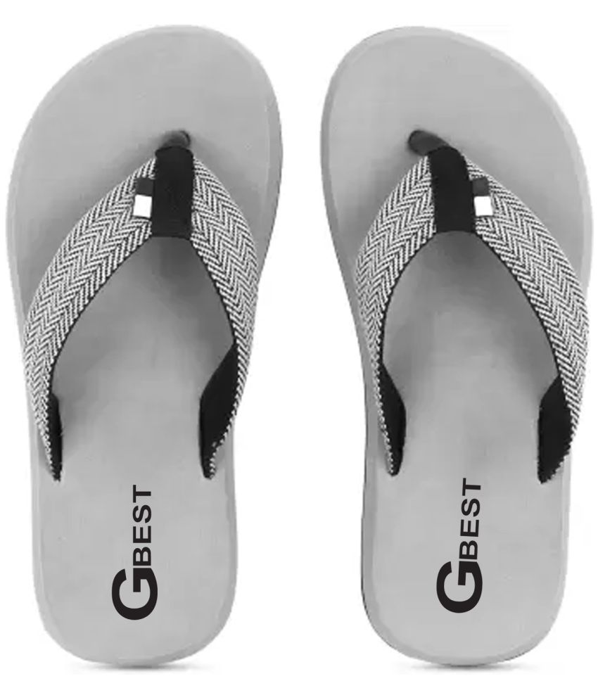     			GBest - Grey Men's Thong Flip Flop