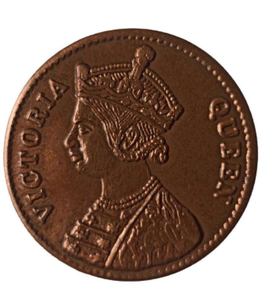     			Hop n Shop - Rare 1875 One Rupee Victoria Queen 1 Numismatic Coins