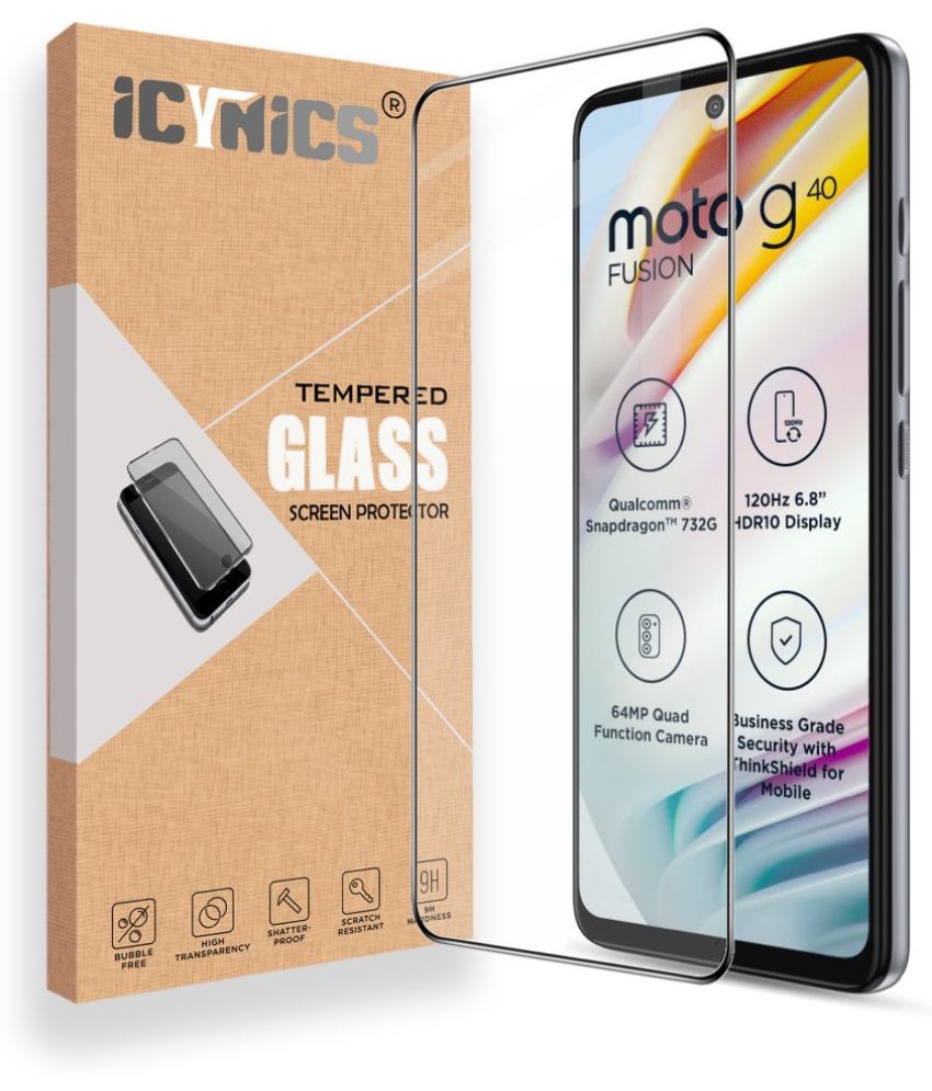     			Icynics - Tempered Glass Compatible For Motorola Moto G40 Fusion ( Pack of 1 )