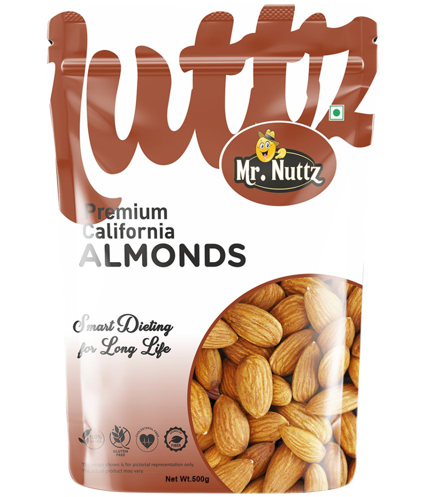     			Mr.Nuttz 100% Natural Premium California Almonds Badam 500g Dry Fruits