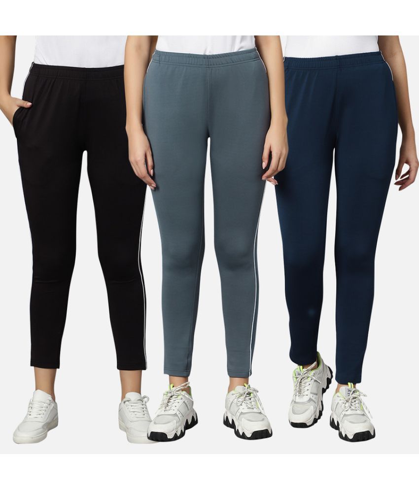     			Omtex - Multi Polyester Women's Outdoor & Adventure Trackpants ( Pack of 3 )
