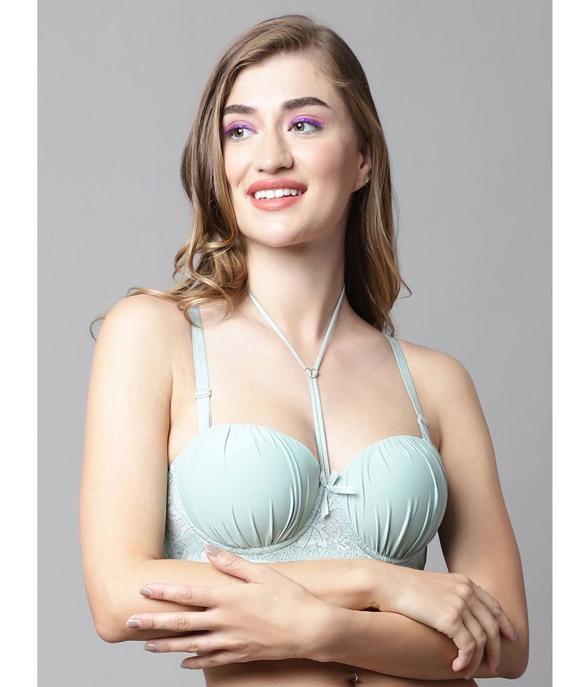     			PrettyCat - Light Blue Polyester Heavily Padded Women's Balconette Bra ( Pack of 1 )