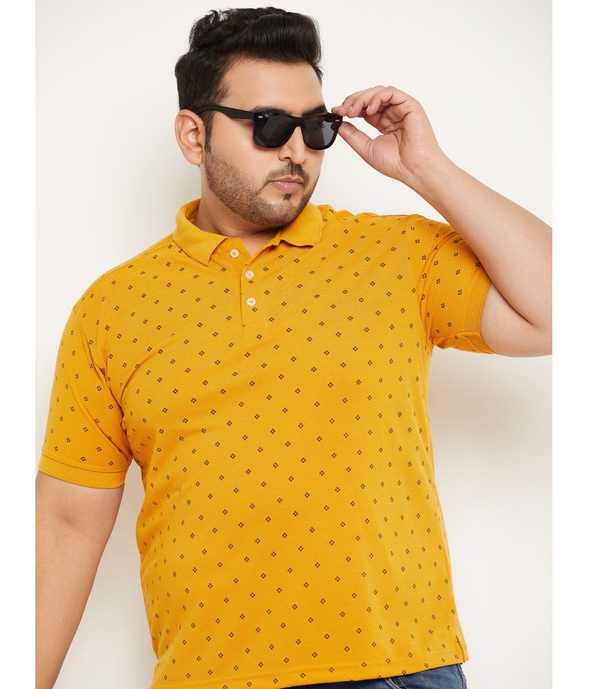    			RELANE - Gold Cotton Blend Regular Fit Men's Polo T Shirt ( Pack of 1 )