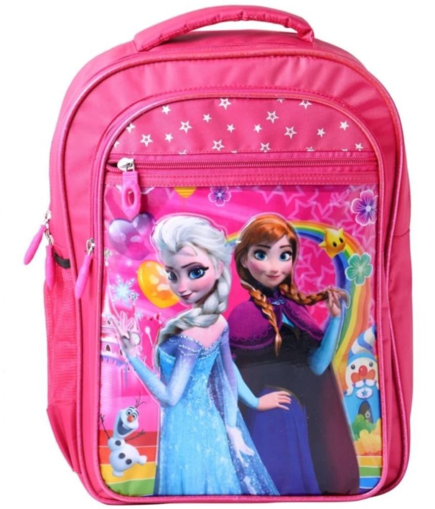     			ZNS ROYAL - Pink Polyester Backpack For Kids